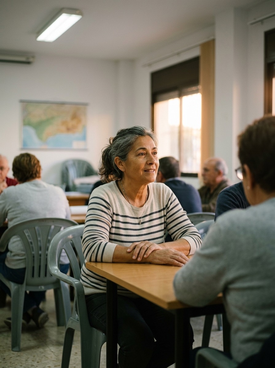 Persona adulta en una formación abierta